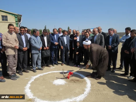 مراسم کلنگ زنی دومین کارگاه سنگین و رونمایی از مزار شهید گمنام آموزشکده