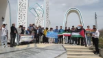 تجمع اعتراضی دانشگاهیان دانشگاه ملی مهارت واحد استانی اردبیل در محکومیت جنایات رژیم صهیونیستی در غزه 2