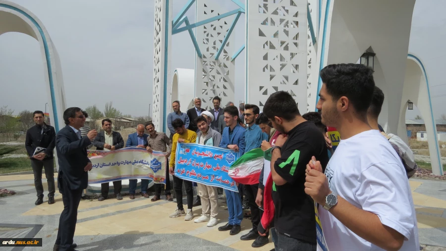 تجمع اعتراضی دانشگاهیان دانشگاه ملی مهارت واحد استانی اردبیل در محکومیت جنایات رژیم صهیونیستی در غزه 10