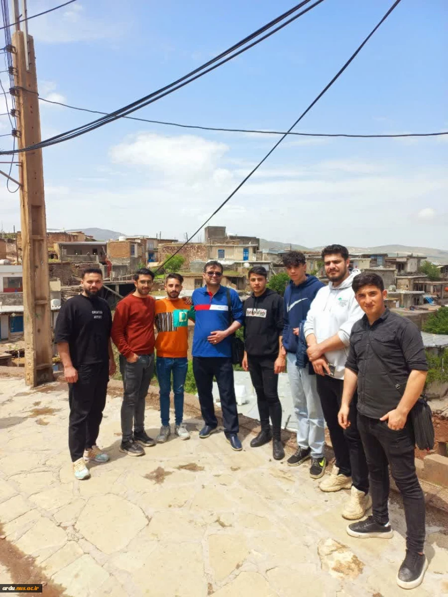 دانشجویان مقطع کارشناسی رشته معماری از روستای کَزَج شهرستان خلخال بازدید کردند 7
