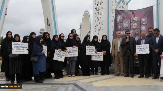 تجمع اعتراضی دانشگاهیان دانشگاه ملی مهارت واحد استانی اردبیل در محکومیت تجاوز رژیم جعلی صهیونیستی به کشور 5