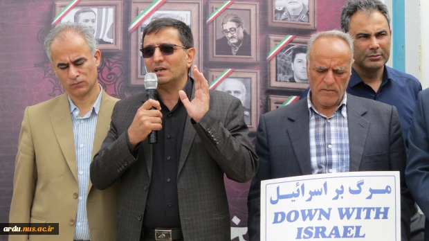 تجمع اعتراضی دانشگاهیان دانشگاه ملی مهارت واحد استانی اردبیل در محکومیت تجاوز رژیم جعلی صهیونیستی به کشور 9