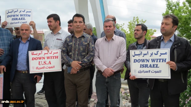 تجمع اعتراضی دانشگاهیان دانشگاه ملی مهارت واحد استانی اردبیل در محکومیت تجاوز رژیم جعلی صهیونیستی به کشور 11