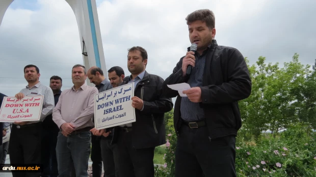 تجمع اعتراضی دانشگاهیان دانشگاه ملی مهارت واحد استانی اردبیل در محکومیت تجاوز رژیم جعلی صهیونیستی به کشور 16