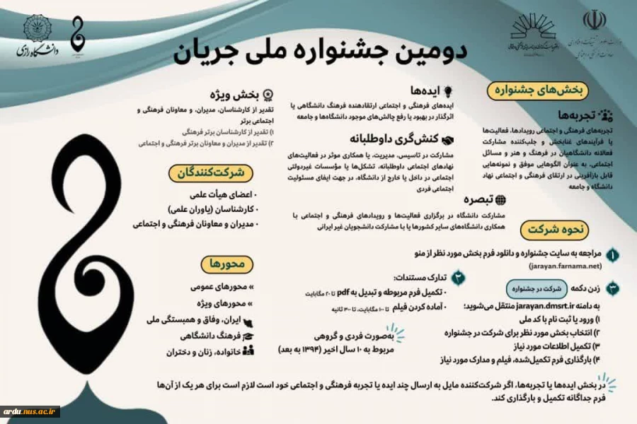 فراخوان دومین جشنواره ملی جریان 3